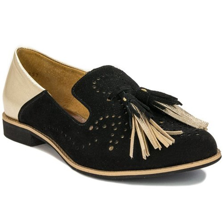Maciejka Black Flat Shoes 04484-01/00-5