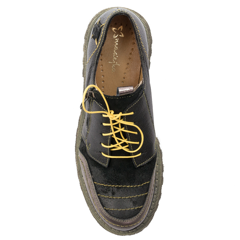 Maciejka Women's Black and Yellow Low Shoes