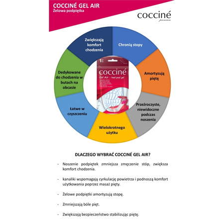 Coccine Profesjonalne Podpiętki Żelowe Gel Air 665-16-92C