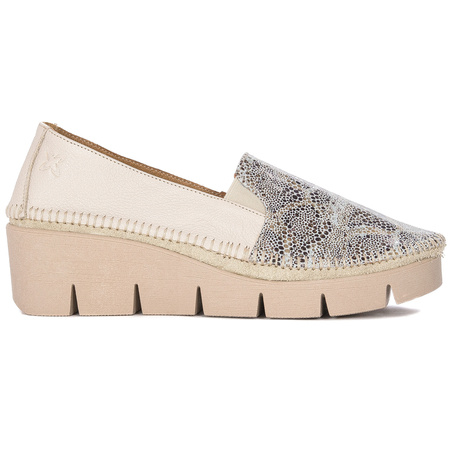 Maciejka Beige suede leather Flat Shoes 5814A-04/00-1