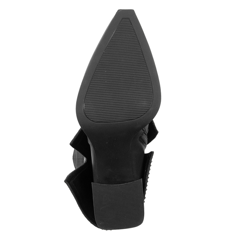 Maciejka Block-Heel Boots Suede and Leather Black K7206-01/00-8