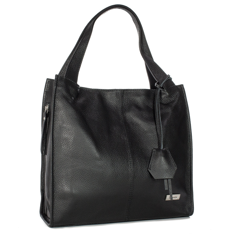Maciejka Women's Black Leather Handbag C222