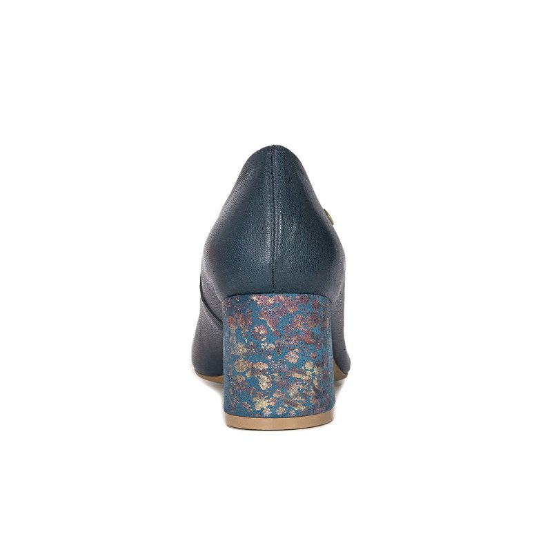 Maciejka Navy-Flowers Pumps 3356A-19/00-1