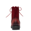 Maciejka Leather Lace-Up Boots Flat Heel Red A7155-08/00-7
