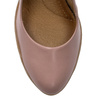 Maciejka Leather Pumps Platform Block Heel Pink Nude 02629-28/00-1