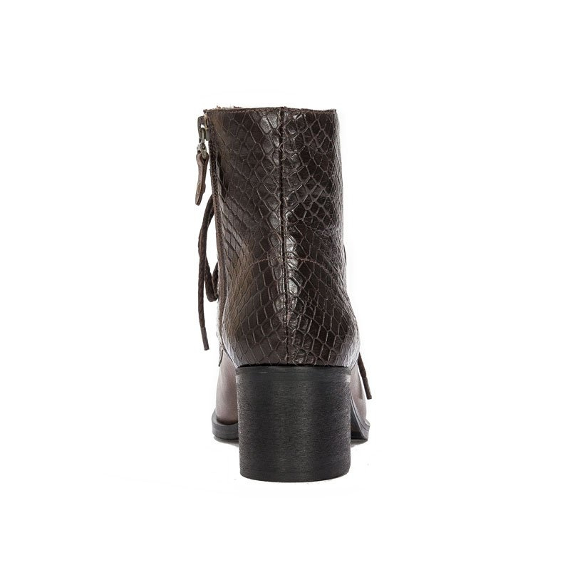 Maciejka Brown Lace-Up Boots 02113-02/00-3