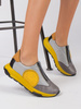 Woman's Grey&Yellow Sneakers 06296-03/00-8