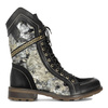Maciejka Women's Leather Boots Black and Gold