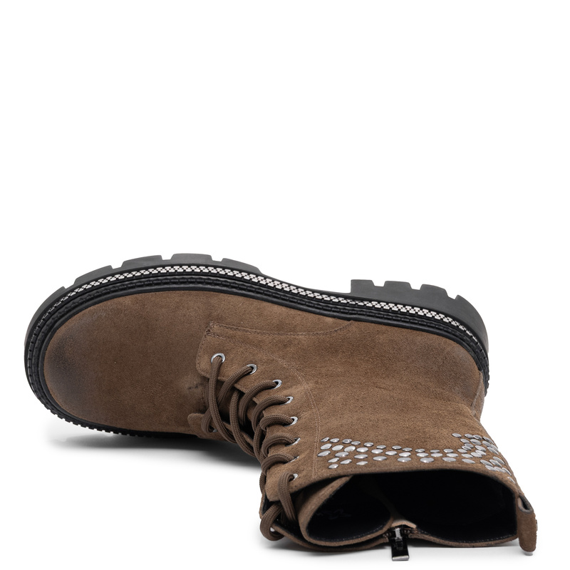Maciejka Leather Ankle Boots Suede Brown K7808-12/00-7