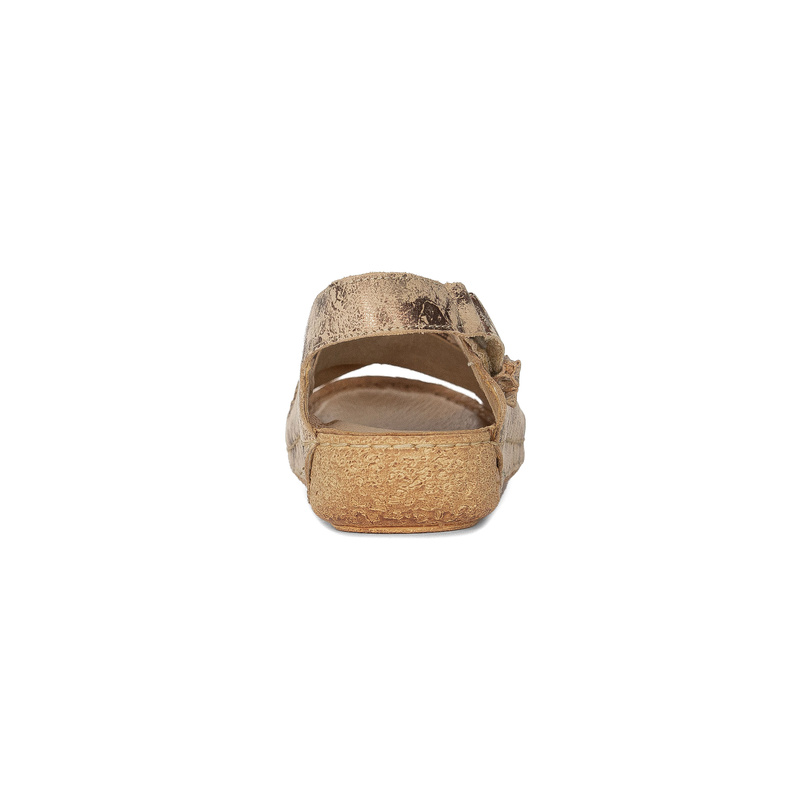 Maciejka Women's Leather Sandals Beige + Copper
