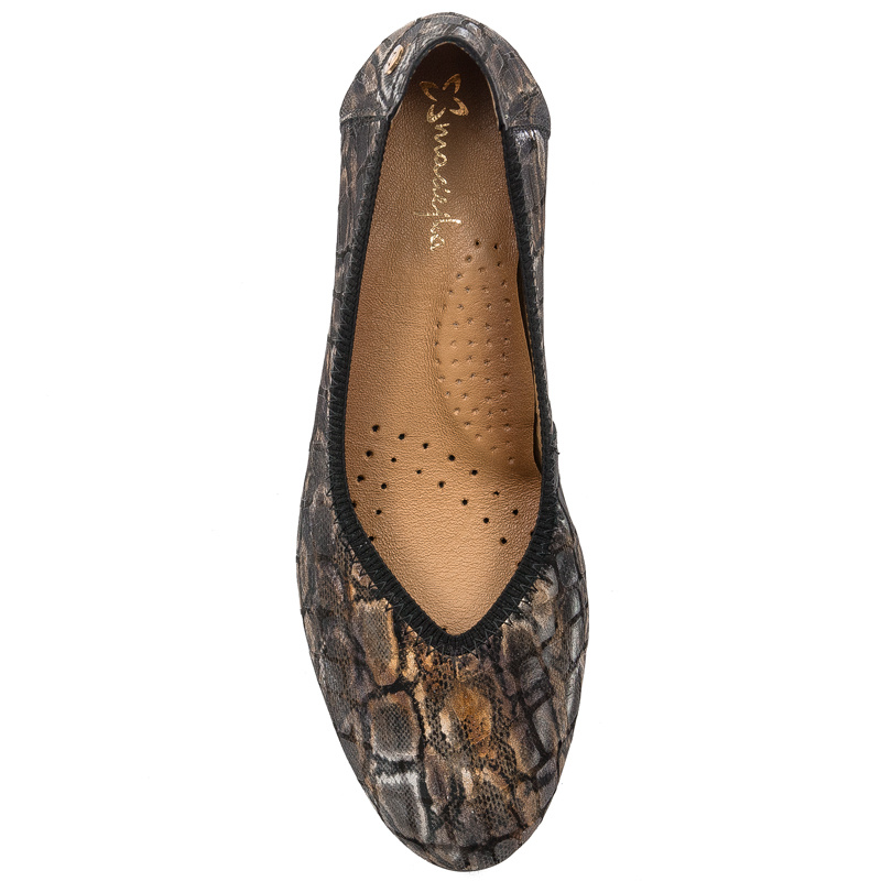 Maciejka Brown & Gold Pumps 04802-02/00-1