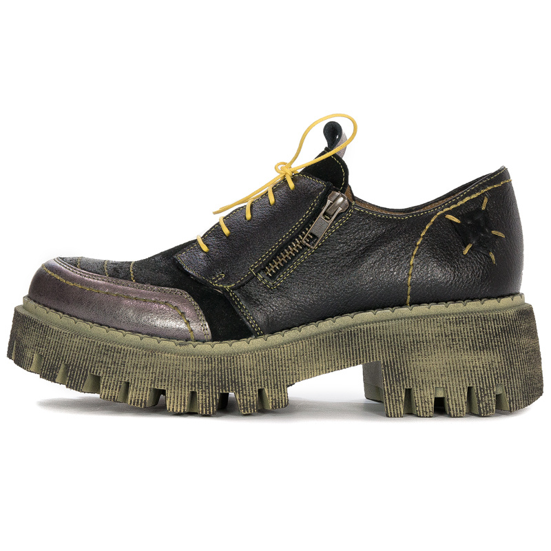 Maciejka Women's Black and Yellow Low Shoes