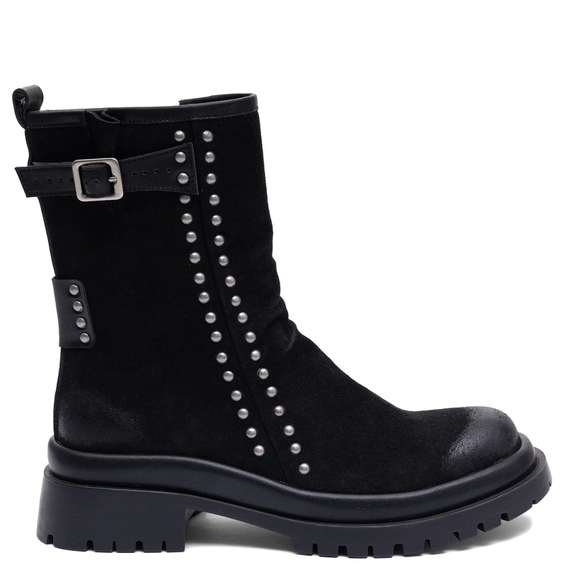 Maciejka Natural Leather Classic Black Ankle Boots Timeless Elegance K7727-01/00-7