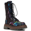 Maciejka Leather Work Boots Platform Side Zip Multicolor 06203-39/00-8