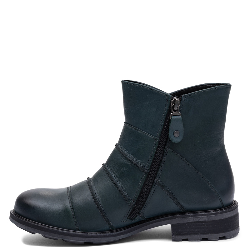 Maciejka Leather Warm Green Boots 07610-43/00-8