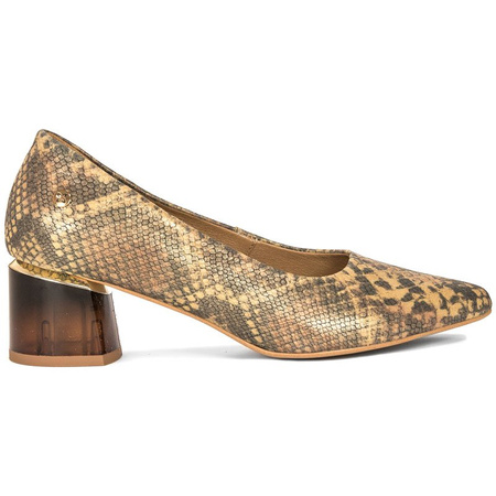 Maciejka Gold Reptile Pumps 04602-43/00-1