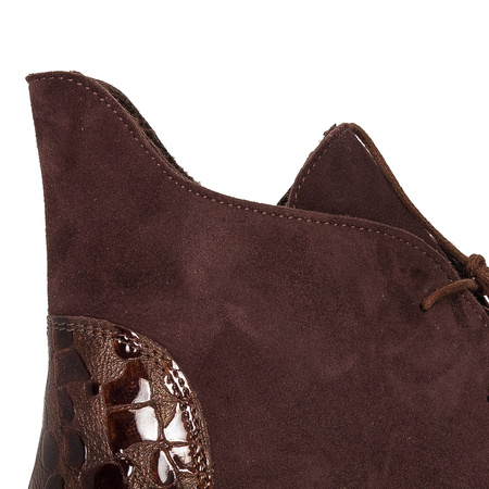 Maciejka Brown women's Lace-Up Boots 2878J-02/00-3