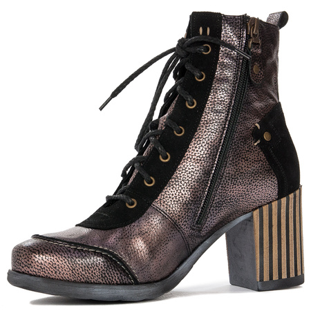 Leather Boots Black & Gold 06127-01/00-7