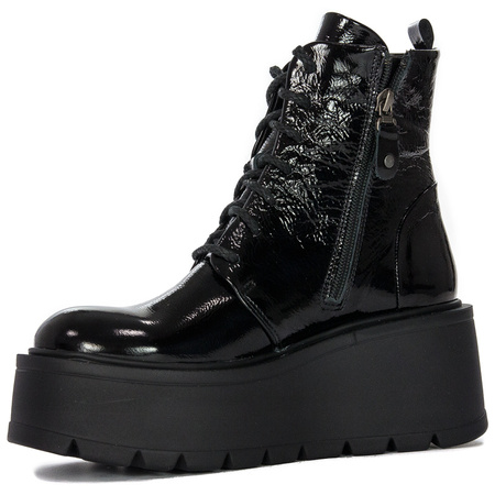 Maciejka Black Lace-UP Boots 05294-20/00-6