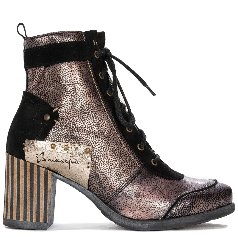 Leather Boots Black & Gold 06127-01/00-7