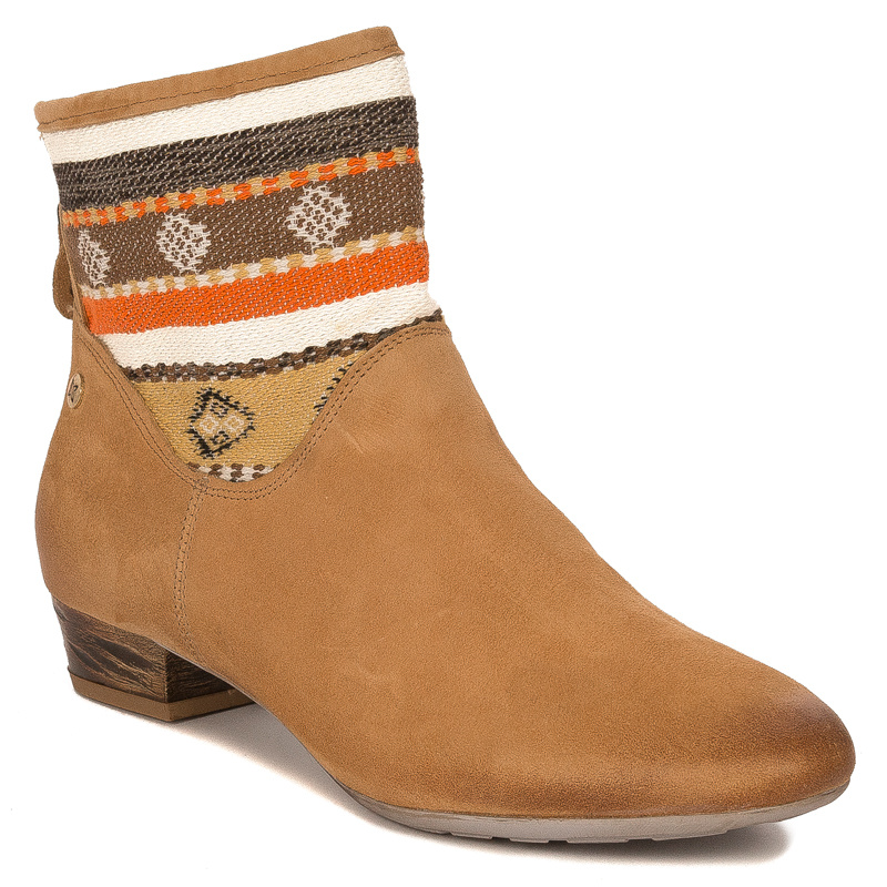Maciejka Ankle Boots Suede Ethnic Cuff Brown 05986-29/00-5