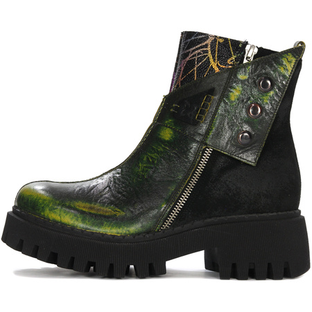Maciejka Black- Green Boots 06110-01-00-7
