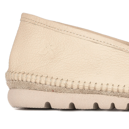 Maciejka Półbuty Skóra Naturalna Beige
