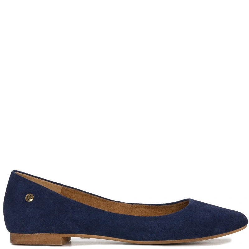 Maciejka women's Navy leather Ballerina