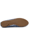 Maciejka Leather Perforated Slip-On Flats Navy 07307-20/00-0