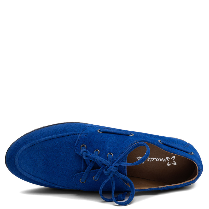 Maciejka Leather Shoes Suede Blue 07799-43/00-1
