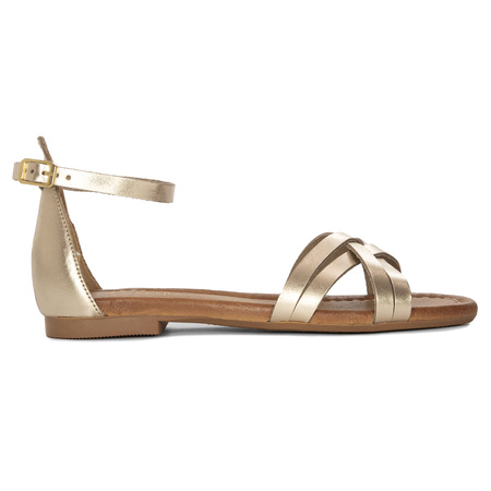 Maciejka Women's Leather Sandals Gold