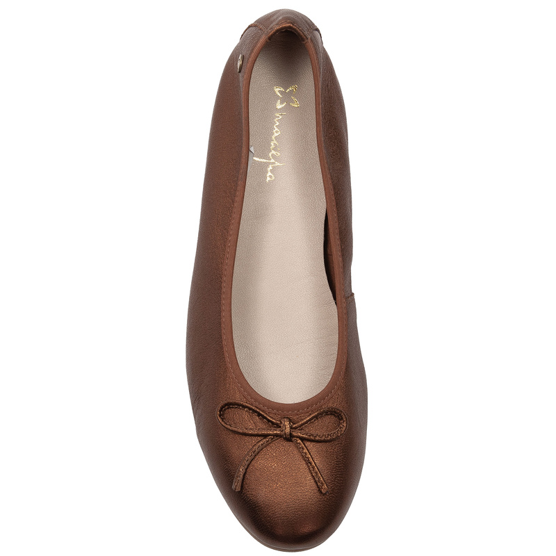 Maciejka Women's Leather Ballerinas Brown P6800-02/00-0