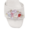 Maciejka White Women's Leather Slides