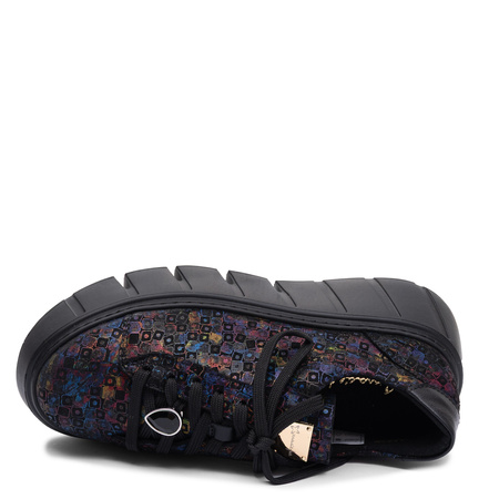 Maciejka Handcrafted Mosaic Leather Platform Shoes Multicolour 6891W-07/00-8