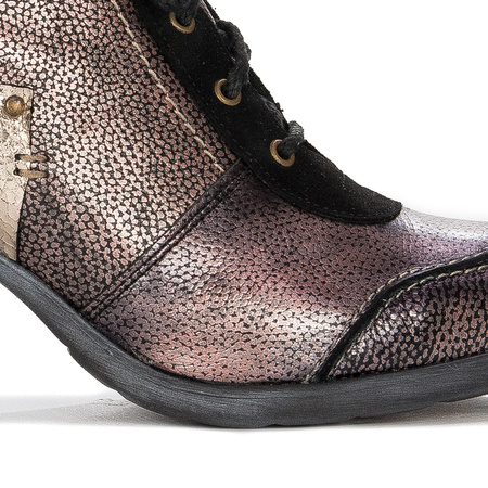 Leather Boots Black & Gold 06127-01/00-7