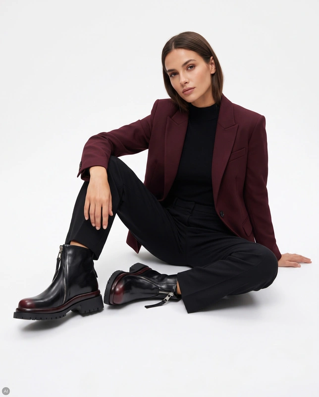 Maciejka Leather Ankle Boots Premium Comfort Black K7732-08/00-7