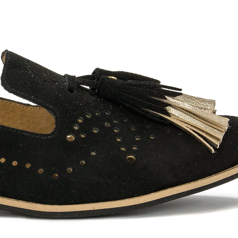 Maciejka Black Flat Shoes 04484-01/00-5