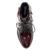 Maciejka Patent Leather Lace-Up Ankle Boots Burgundy 5743A-23/00-7