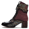 Maciejka burgundy Lace-up Boots