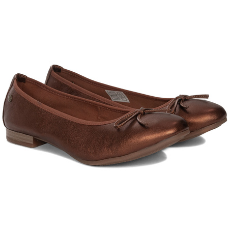 Maciejka Women's Leather Ballerinas Brown P6800-02/00-0