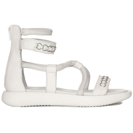 Maciejka Women's natural leather White sandals