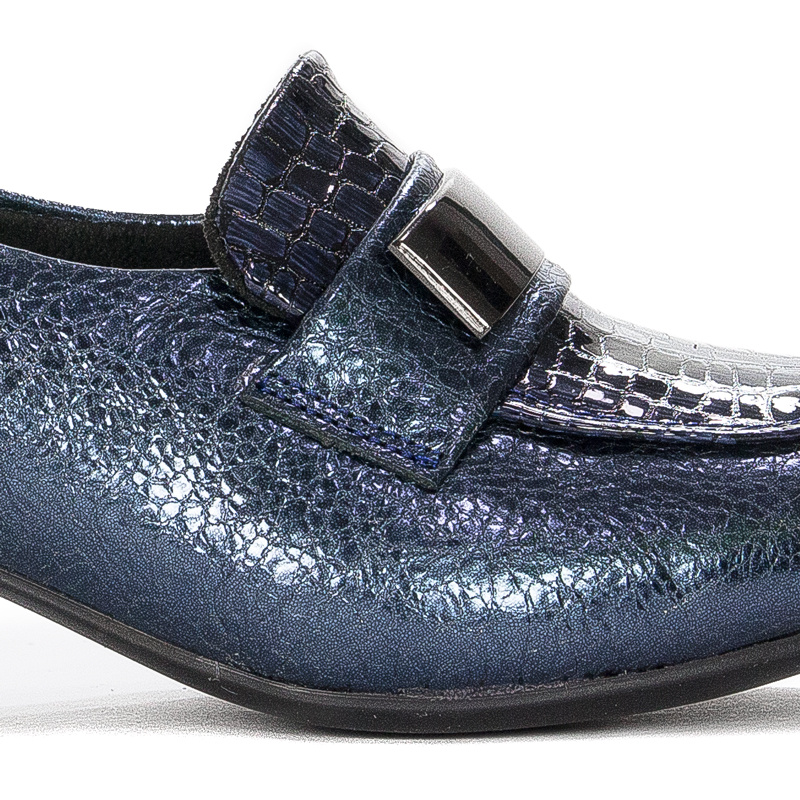 Woman's Pumps Navy Leather 0628517-00-7