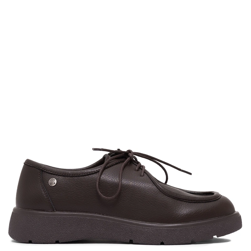 Maciejka Elegant Genuine Leather Lace-Up Shoes Brown K7189-02/00-1