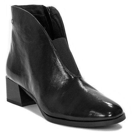 Maciejka Black leather women's Boots