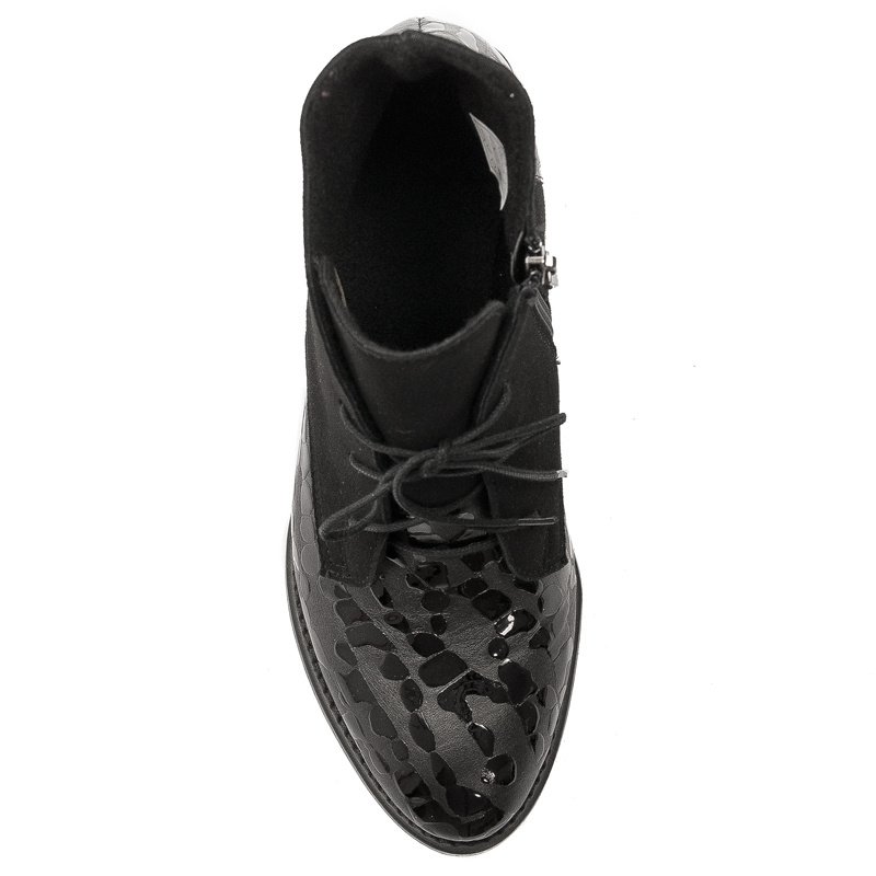 Maciejka Black Women's Lace-Up Boots 2878J-01/00-3