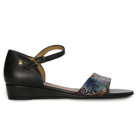 Maciejka Leather Black Women's Sandals 06486-01/00-1