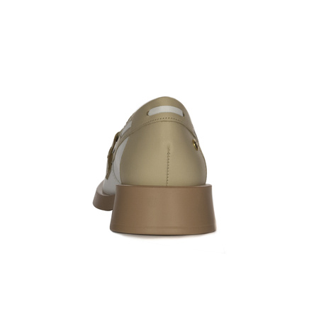 Maciejka Woman's Leather White + Beige Flat Shoes