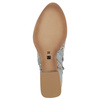 Maciejka ankle boots perforated leather side zip light blue 06397-34/00-1