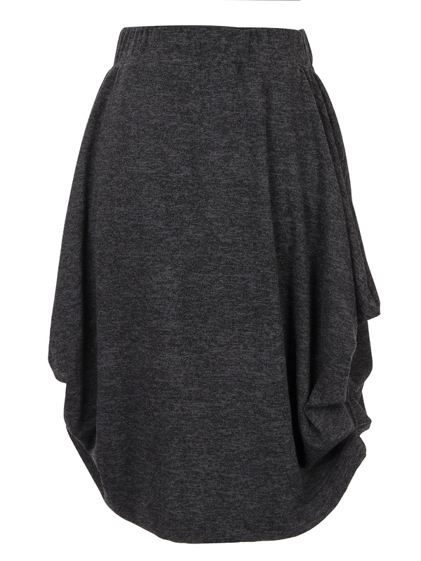 Silvia Graphite Knitted Skirt