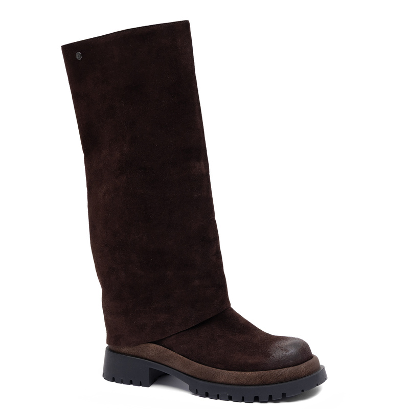Maciejka Leather Warm-Lined Tall Brown Boots K7723-02/00-7